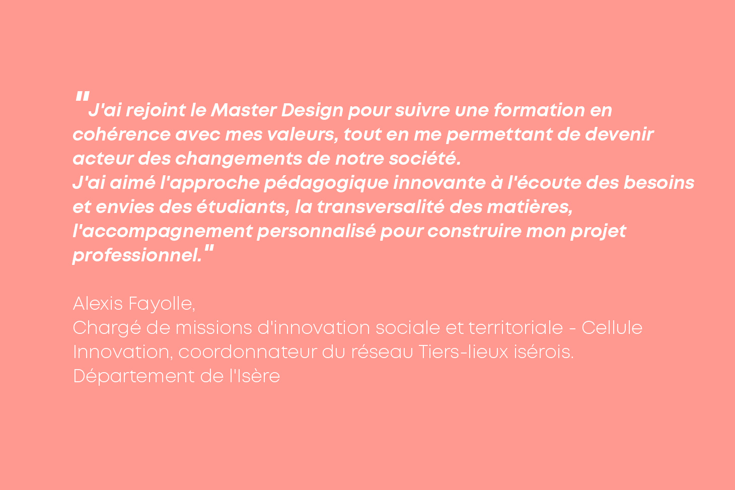 Témoignage Alexis Fayolle